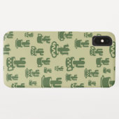 カップとポットの多肉性サボテンのシルエット Case-Mate iPhoneケース (裏面(横))