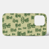 カップとポットの多肉性サボテンのシルエット Case-Mate iPhoneケース (裏面 (横))