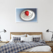 カップに入ったイチゴ キャンバスプリント (インサイチュ (寝室))