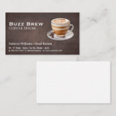 カップに入ったコーヒー飲料 名刺 (正面/裏面)