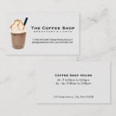 カップに入ったコーヒー飲料 名刺 (正面/裏面)