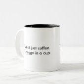 カップに入ったヒゲ ツートーンマグカップ (正面左)