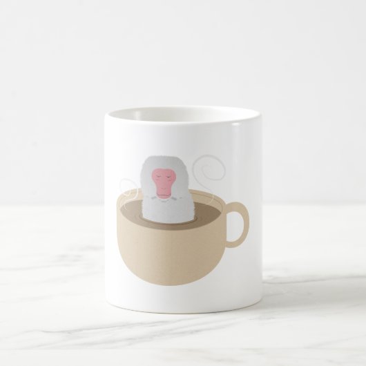 カップに入った雪猿 コーヒーマグカップ (中央)
