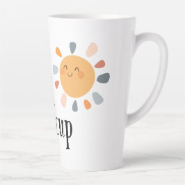 カップに描かれた日の出–温かみのあるデザインのマグカップ カフェラテマグ