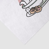 カップに猫ちゃんを丸める – 愛らしいティータイム 薄葉紙 (詳細)