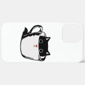 カップに赤い鼻を隠した黒い子猫 Case-Mate iPhoneケース (裏面 / 右)