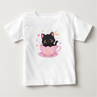 カップの中のかわいい子猫 ベビーTシャツ
