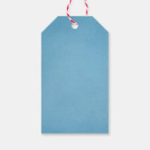 カップの中の可愛い雪の男の暖かい願いクリスマスのギフトタグ ギフトタグ (裏面)