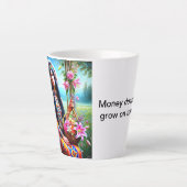 カップの暖かい抱擁 カフェラテマグ (正面)