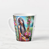 カップの暖かい抱擁 カフェラテマグ (左アングル)