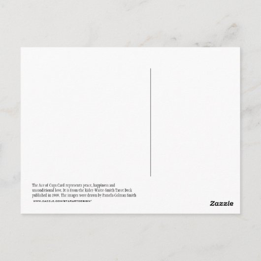 カップの絵はがきのエース ポストカード (裏面)