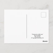 カップの誕生日アート絵画カードに紫色の花 ポストカード (裏面)