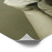 カップを持つ女性 ポスター (角)