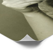 カップを持つ女性 ポスター (角)