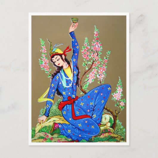 カップを飲むニンフ ポストカード (正面)