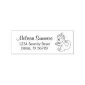 カップアドレスを持つかわいい小さな龍2 ラバースタンプ (インプリント)