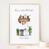 カップウェルブーツ引っ越し祝いパーティー ポスター