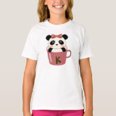 カップオパンダシャツ（ピンク） Tシャツ (正面)