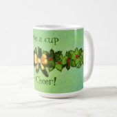 カップオブ応援クリスマスホリデーレトロマグカップ コーヒーマグカップ (正面右)