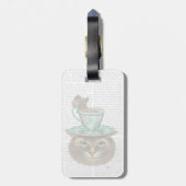 カップオンヘッドのチェシャ猫 ラゲッジタグ (裏面縦)