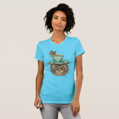 カップオンヘッドのチェシャ猫 Tシャツ (正面フル)
