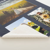 カップカスタムルの写真のコラージュの名前とデート シェルパブランケット (3/4)