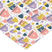 カップカラフルパターン ショートテーブルランナー (コーナー)