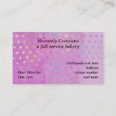 カップケお洒落ーかわいらしキベーカリー 名刺 (裏面)