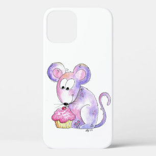 カップケお洒落ーキを使ったかわいいマウス iPhone 12ケース