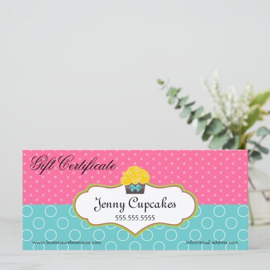 カップケお洒落ーキベーカリーギフト券 (スタンド正面)