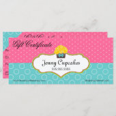 カップケお洒落ーキベーカリーギフト券 (正面/裏面)