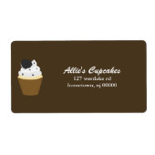 カップケお洒落ーキベーカリー ラベル (正面)