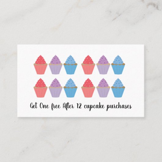 カップケお洒落ーキメーカーベーカリー ロイヤリティカード (正面)