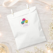 カップケお洒落ーキ誕生日振りかけるつや消し フェイバーバッグ (クリップ留めされた状態)