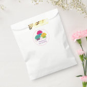 カップケお洒落ーキ誕生日振りかけるつや消し フェイバーバッグ (封をした状態)