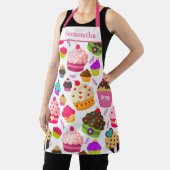 カップケかわいらしーキベーキングパターン エプロン (インサイチュ)