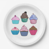 カップケかわいらしーキ ペーパープレート (正面)