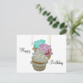 カップケきらきら光るーキ! ポストカード (スタンド正面)