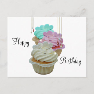 カップケきらきら光るーキ！ ポストカード