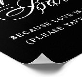 カップケエレガントーキバー白書道 |シックなテーブル ポスター (角)