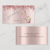 カップケエレガントーキベーカリーツールバラ金ゴールドディップ 名刺 (正面/裏面)