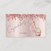 カップケエレガントーキベーカリーツールバラ金ゴールドディップ 名刺 (正面)