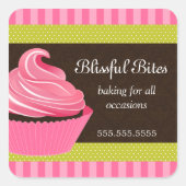 カップケエレガントーキベーカリーボックスシール スクエアシール (正面)