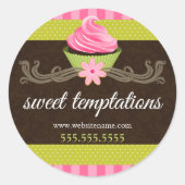 カップケエレガントーキベーカリー包装 ラウンドシール (正面)