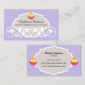 カップケエレガントーキベーカリー渦飾 名刺 (正面/裏面)