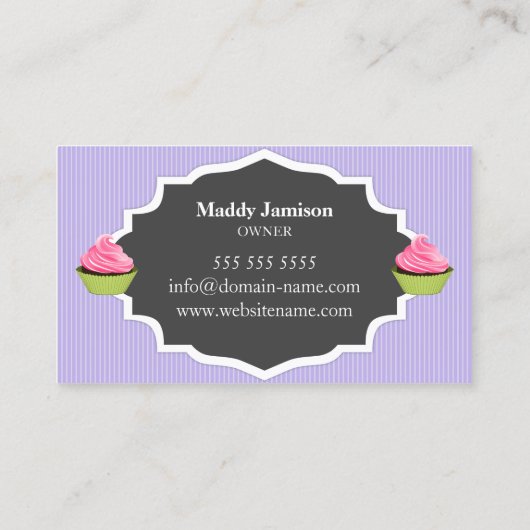 カップケエレガントーキベーカリー渦飾 名刺 (裏面)