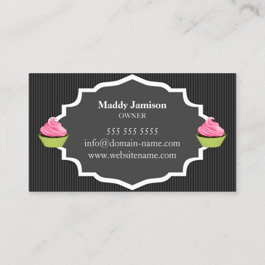 カップケエレガントーキベーカリー渦飾 名刺 (裏面)