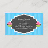 カップケエレガントーキベーカリー渦飾 名刺 (裏面)