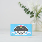 カップケエレガントーキベーカリー渦飾 名刺 (スタンド正面)