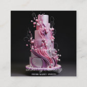 カップケエレガントーキベーカリー スクエア名刺 (正面)